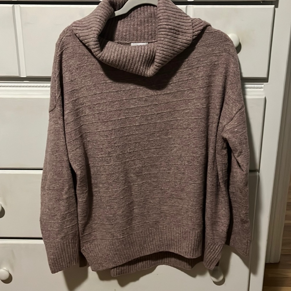 Oversized turtleneck sweater